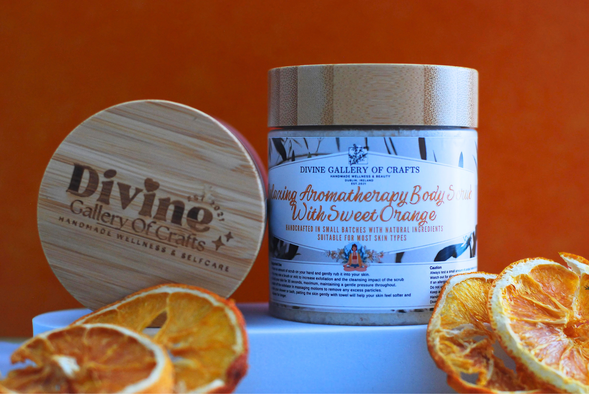 Natural Body Sugar Scrub With Sweet Orange