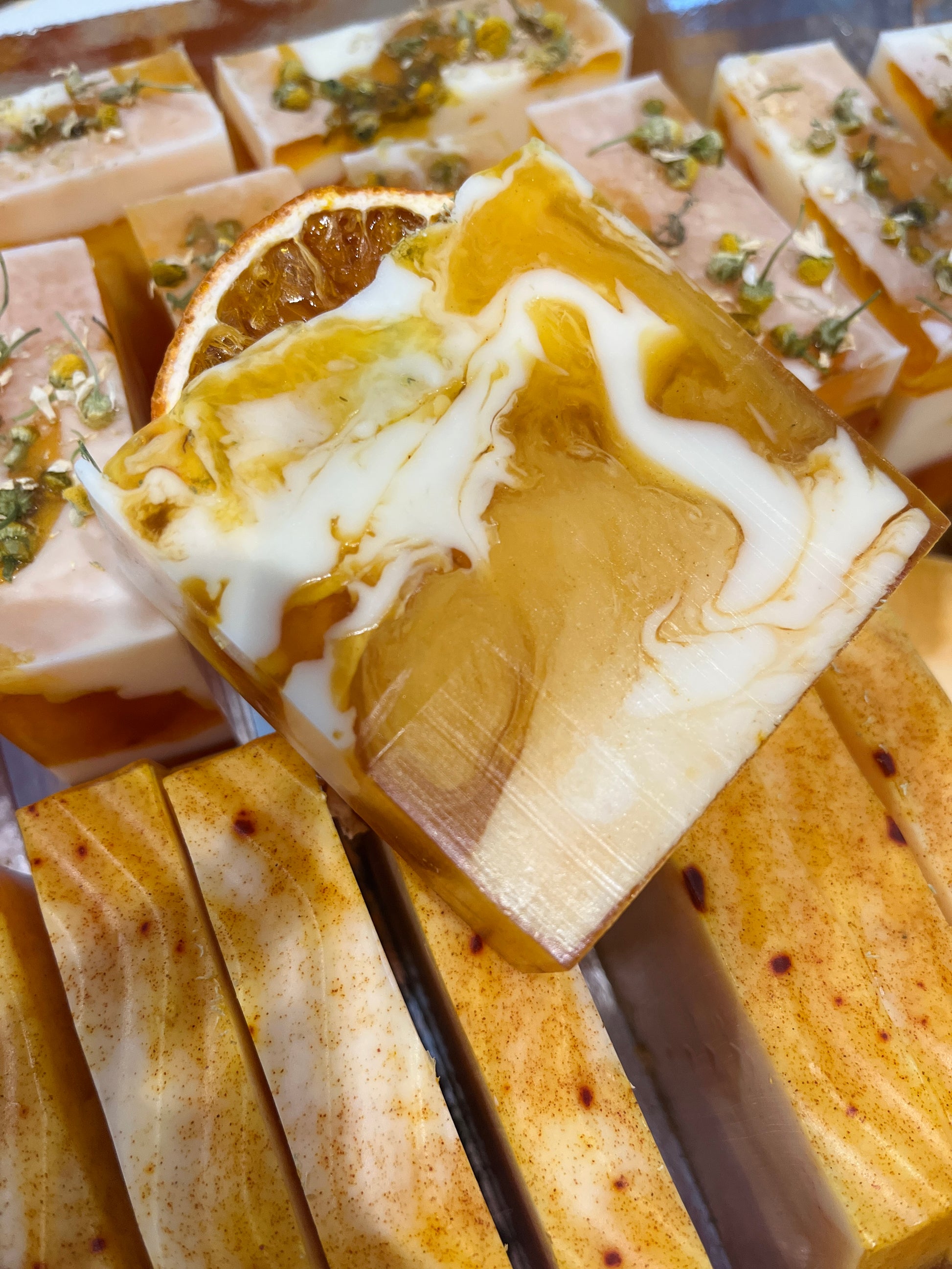Handcrafted Orange Turmeric Soap Bar │ Gentle Brightening for All Skin Types