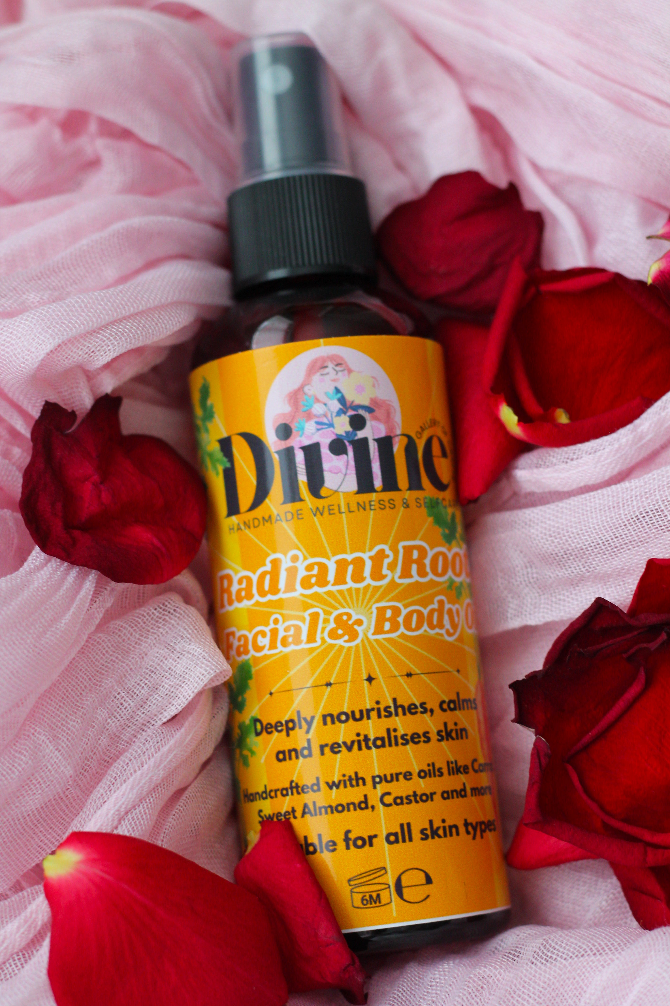 Radiant Roots Nourishing Face and Body Oil │ For Dry & Dull Skin  - 100ML