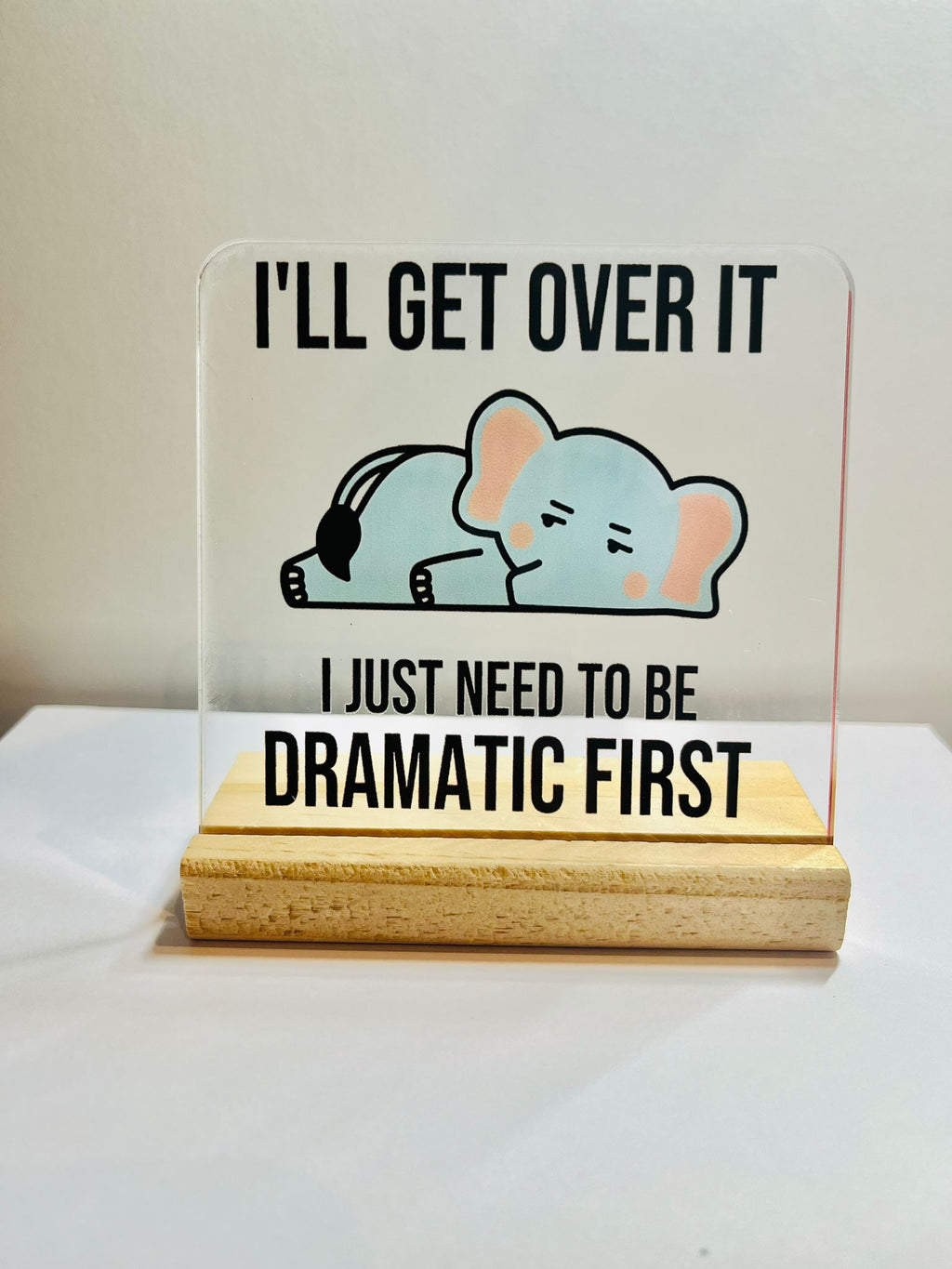 Acrylic Plaque with choice of design │Positive Quote Desk Decor, Encouragement Gift, Gift Box Add-On