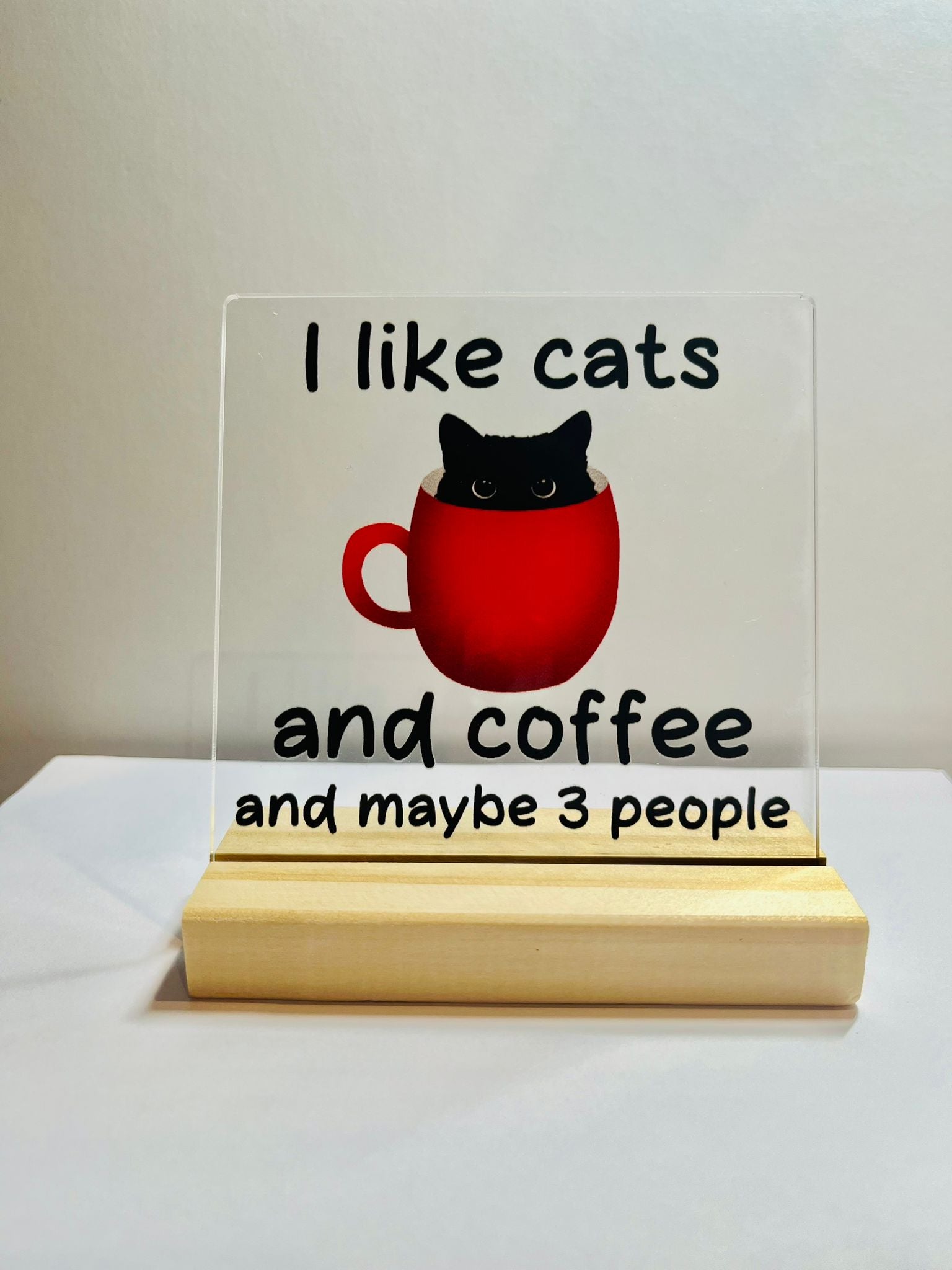 Acrylic Plaque with choice of design │Positive Quote Desk Decor, Encouragement Gift, Gift Box Add-On